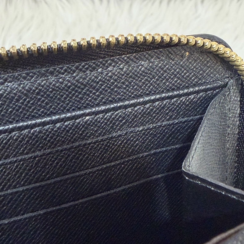 LV M61188 原花老花皮格包邊拉鍊長夾 長夾 皮夾 錢包 銀包-32