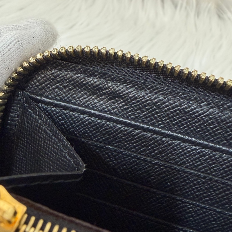 LV M61188 原花老花皮格包邊拉鍊長夾 長夾 皮夾 錢包 銀包-33