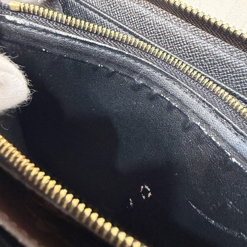 LV M61188 原花老花皮格包邊拉鍊長夾 長夾 皮夾 錢包 銀包-42