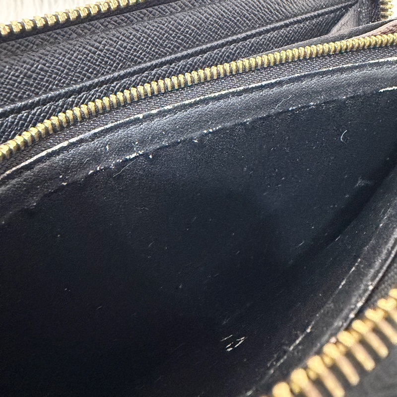 LV M61188 原花老花皮格包邊拉鍊長夾 長夾 皮夾 錢包 銀包-43