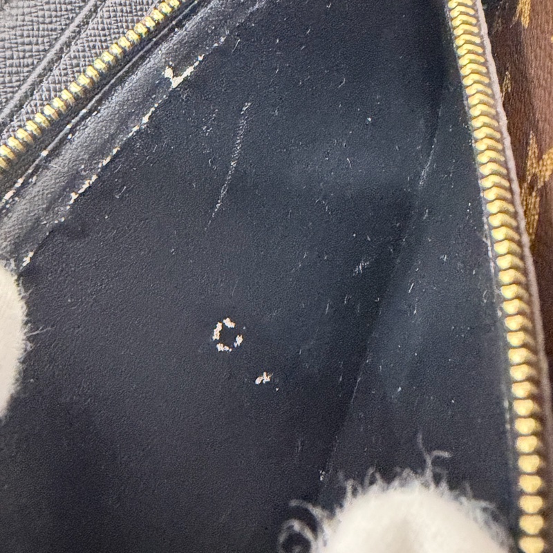 LV M61188 原花老花皮格包邊拉鍊長夾 長夾 皮夾 錢包 銀包-44