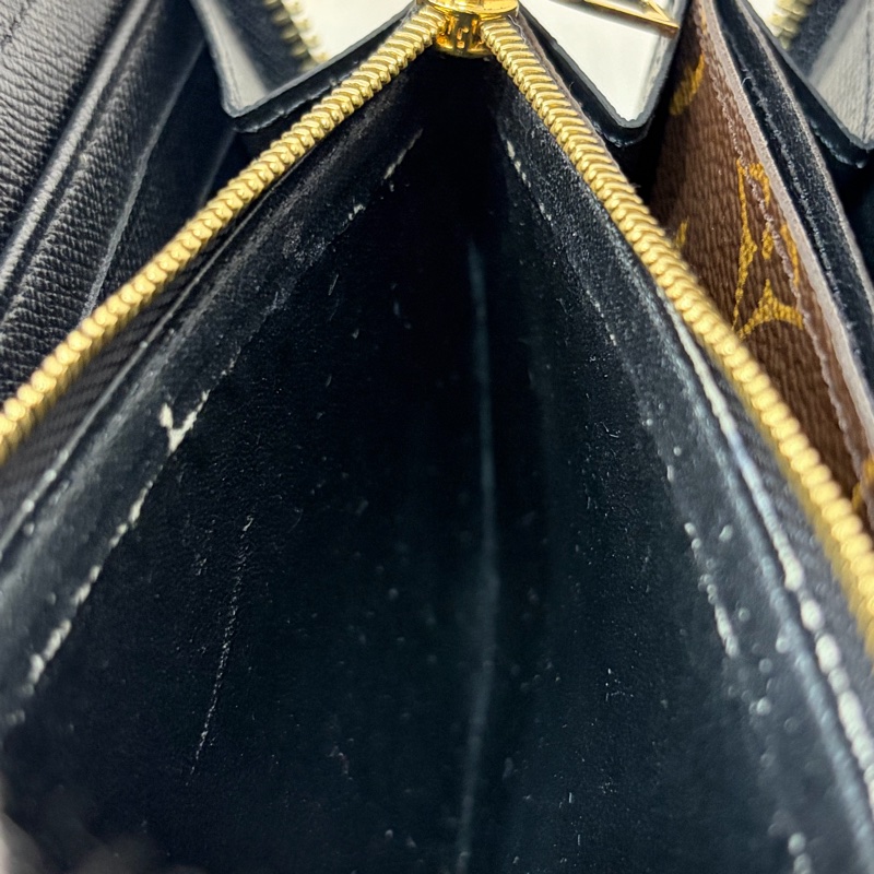 LV M61188 原花老花皮格包邊拉鍊長夾 長夾 皮夾 錢包 銀包-46