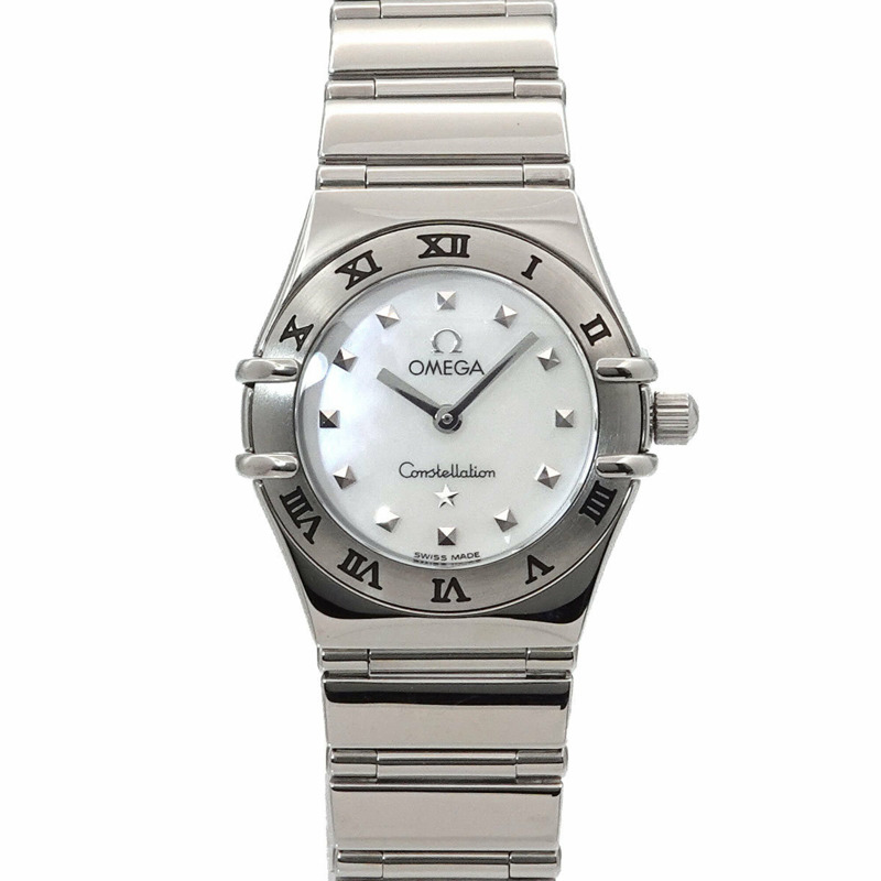 歐米茄星座系列迷你精選1561 71女錶 白色錶殼 石英錶-0