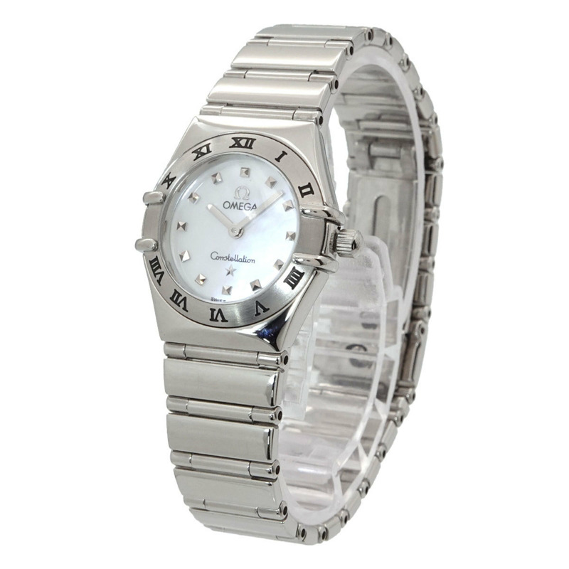 歐米茄星座系列迷你精選1561 71女錶 白色錶殼 石英錶-1