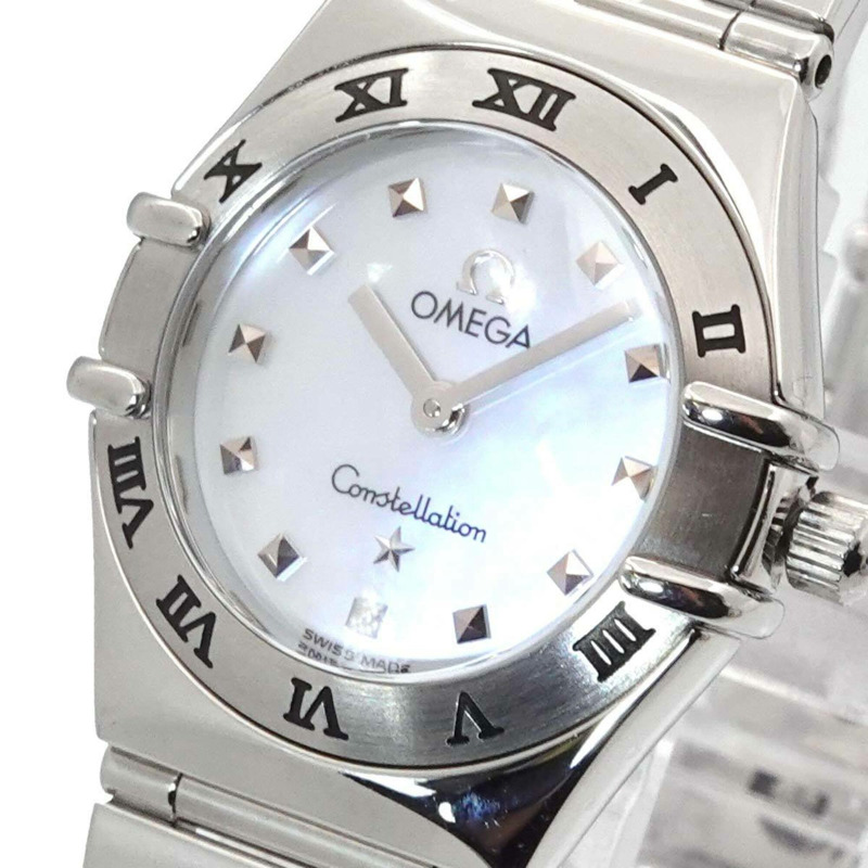 歐米茄星座系列迷你精選1561 71女錶 白色錶殼 石英錶-5