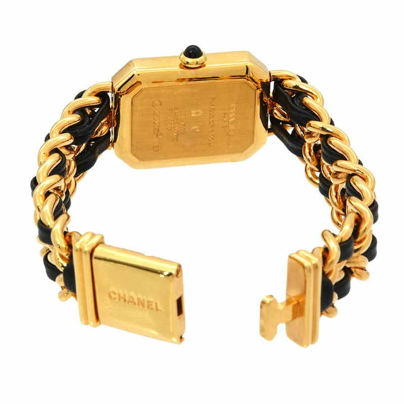 香奈兒 Premiere S 碼 H0001 女士腕錶 黑色金石英錶-3