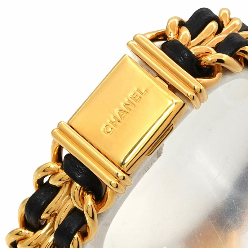 香奈兒 Premiere S 碼 H0001 女士腕錶 黑色金石英錶-5