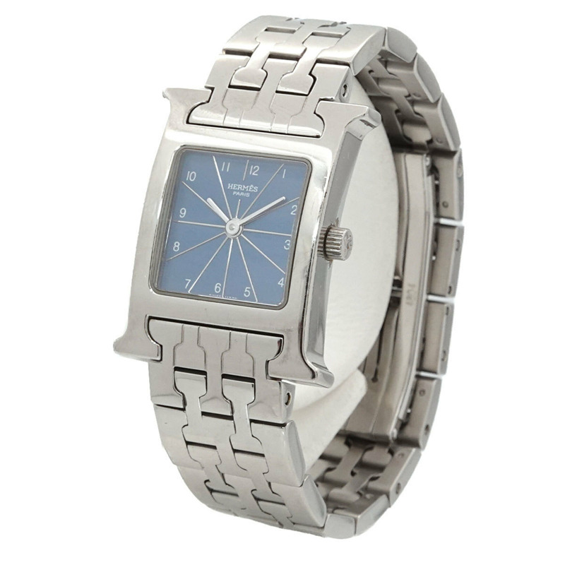 愛馬仕 H-Watch HH1 210 女士腕錶 藍色石英錶-2