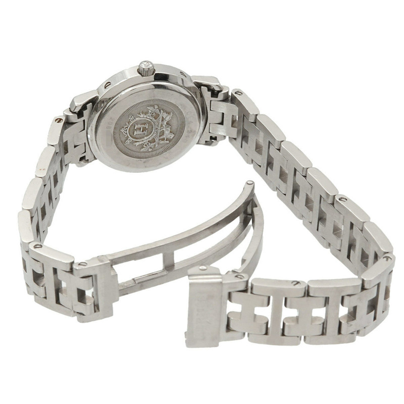 愛馬仕 Clipper CL4 210 女士腕錶，日期顯示，白色錶殼，石英錶-4