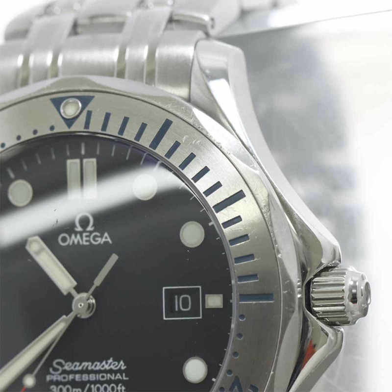 歐米茄海馬系列300公尺潛水錶 2261 50 男士腕錶，日期顯示，黑色，石英錶-6