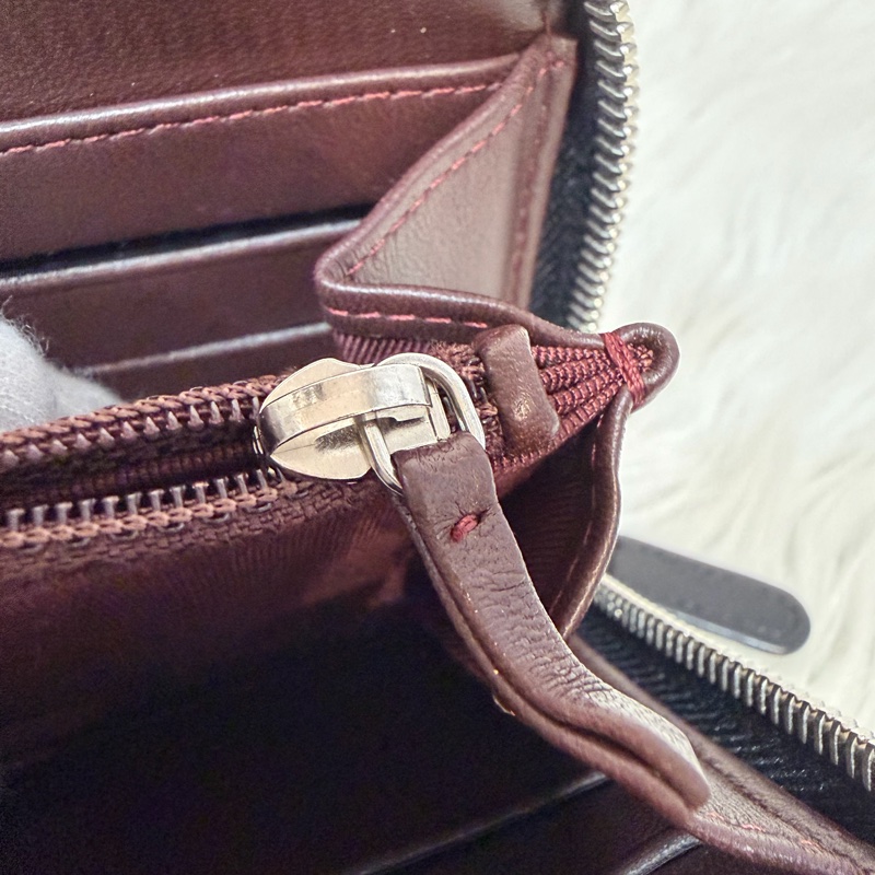 CHANEL A50097 黑羊皮菱格紋銀釦 零錢 發財 長夾 皮夾-31