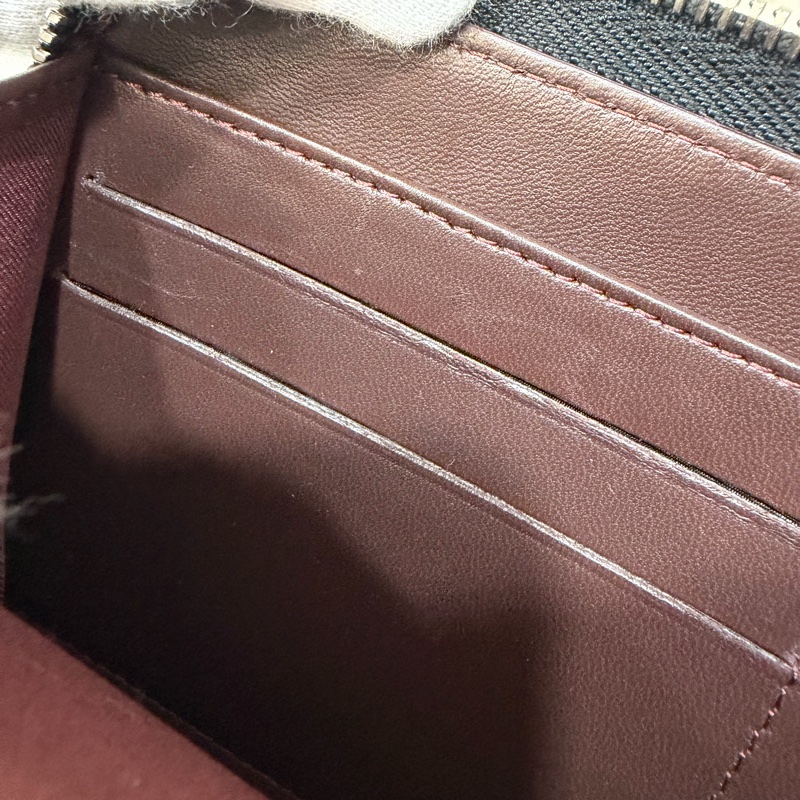 CHANEL A50097 黑羊皮菱格紋銀釦 零錢 發財 長夾 皮夾-61