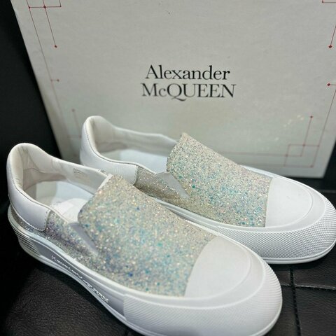 💎Han's house精品服飾💎ALEXANDER MCQUEEN MCQ 亮片 皮革鞋