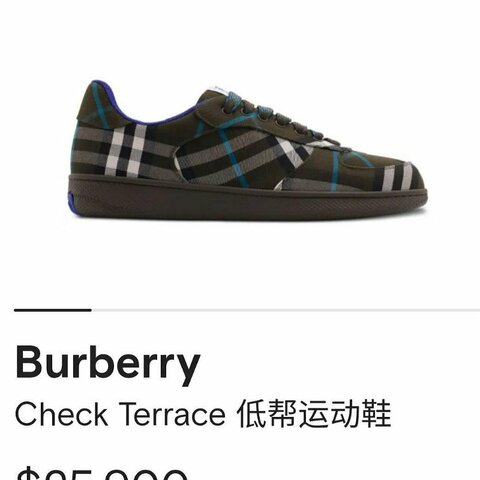 💎Han's house精品服飾💎 BURBERRY 格紋 鞋 原價23300