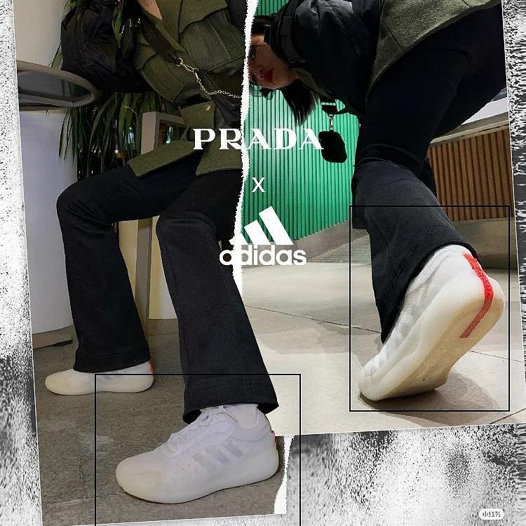 💎Han's house精品服飾💎Prada 聯名 adidas 鞋 現貨 UK 8 ~10 原價19000-9