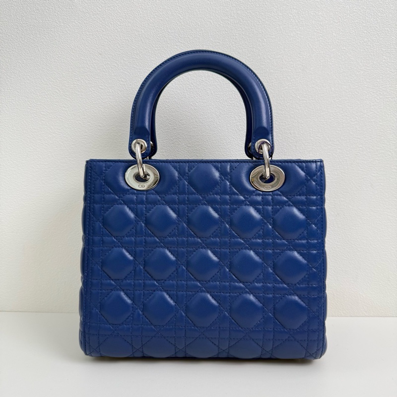 Dior/迪奧 Lady Dior中號 5格 藍色-2