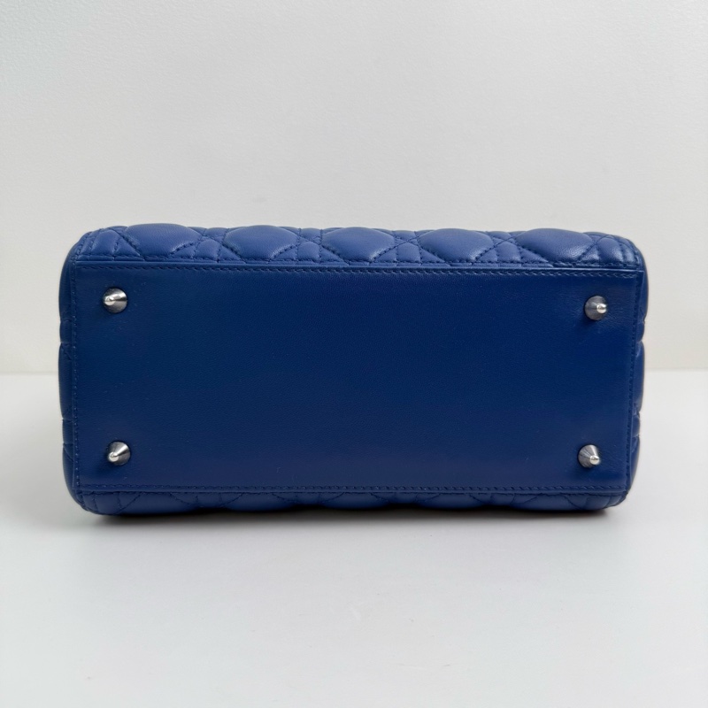 Dior/迪奧 Lady Dior中號 5格 藍色-5