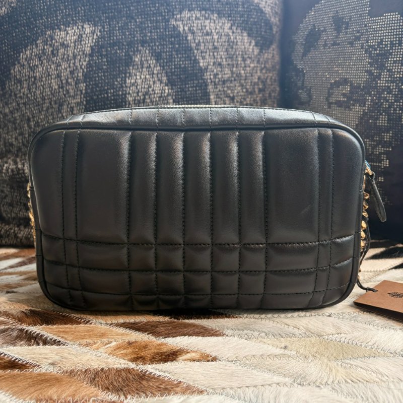 BURBERRY 縫線相機包 小 黑 全新-1