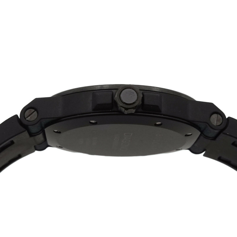 寶格麗 BVLGARI Diagono 鎂合金 DG41SMC 男士腕錶 日期顯示 藍色 自動上鍊-4