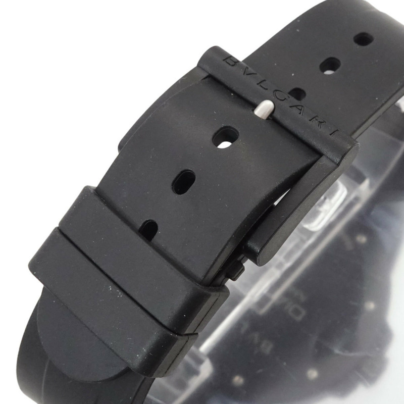 寶格麗 BVLGARI Diagono 鎂合金 DG41SMC 男士腕錶 日期顯示 藍色 自動上鍊-5