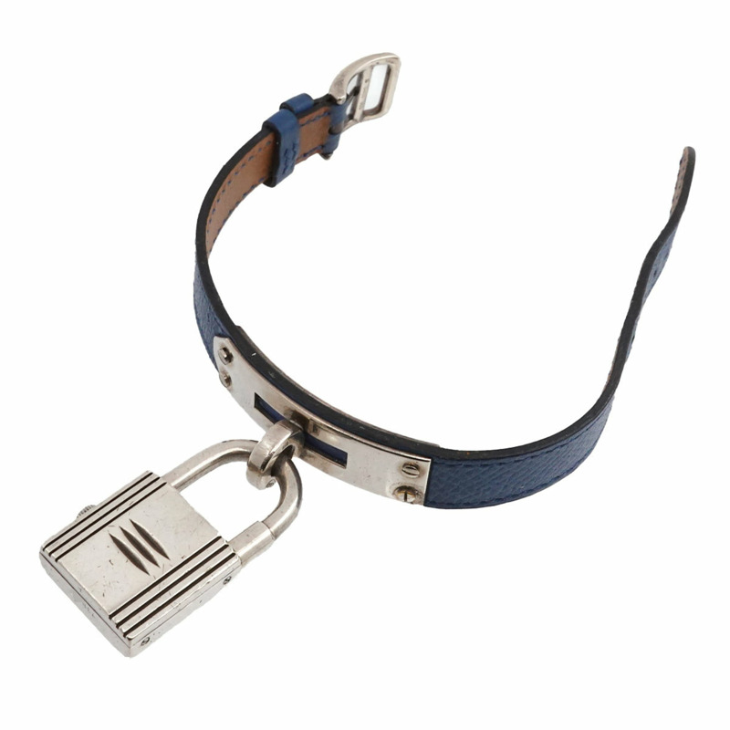 愛馬仕 Kelly 女士腕錶,銀色 SV925 機芯,黃色皮錶帶,石英鎖扣。-4