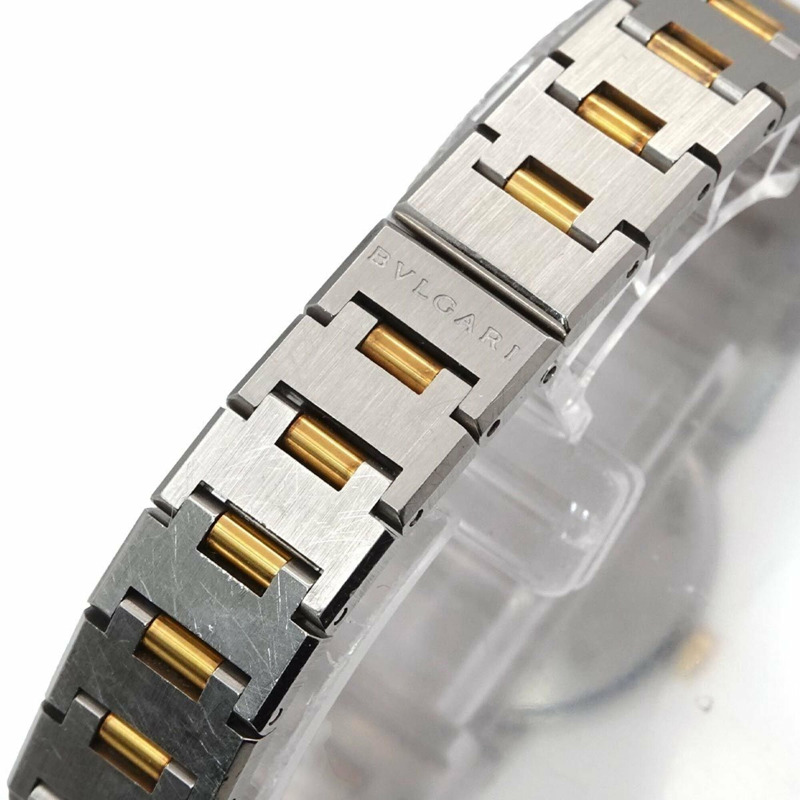 寶格麗 BB23SG 女士腕錶，日期顯示，黑色 YG 黃金石英錶-5