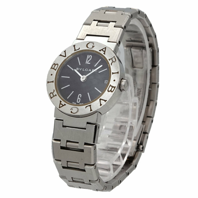 寶格麗 BB23SS 女士腕錶,日期顯示,黑色石英錶-1