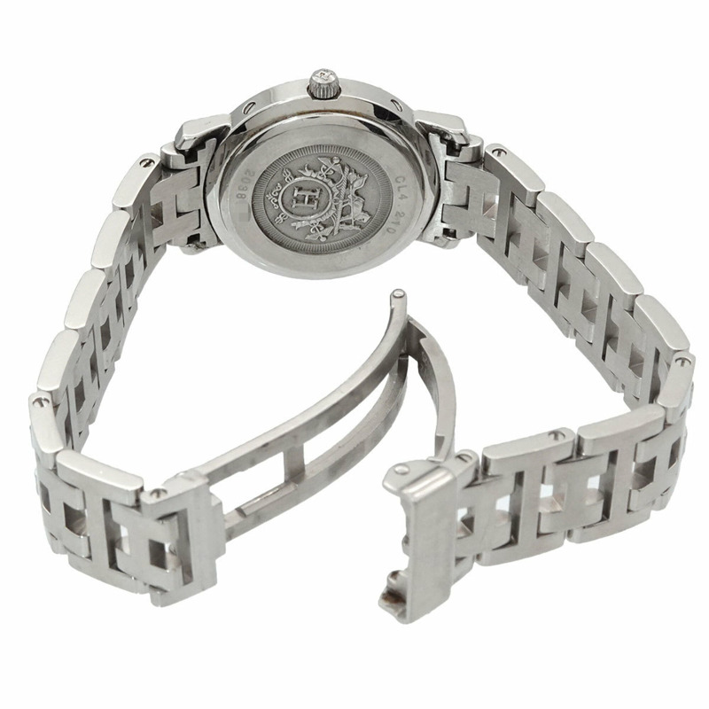 愛馬仕 Clipper CL4 210 女士腕錶，日期顯示，藍色錶殼，石英錶-4