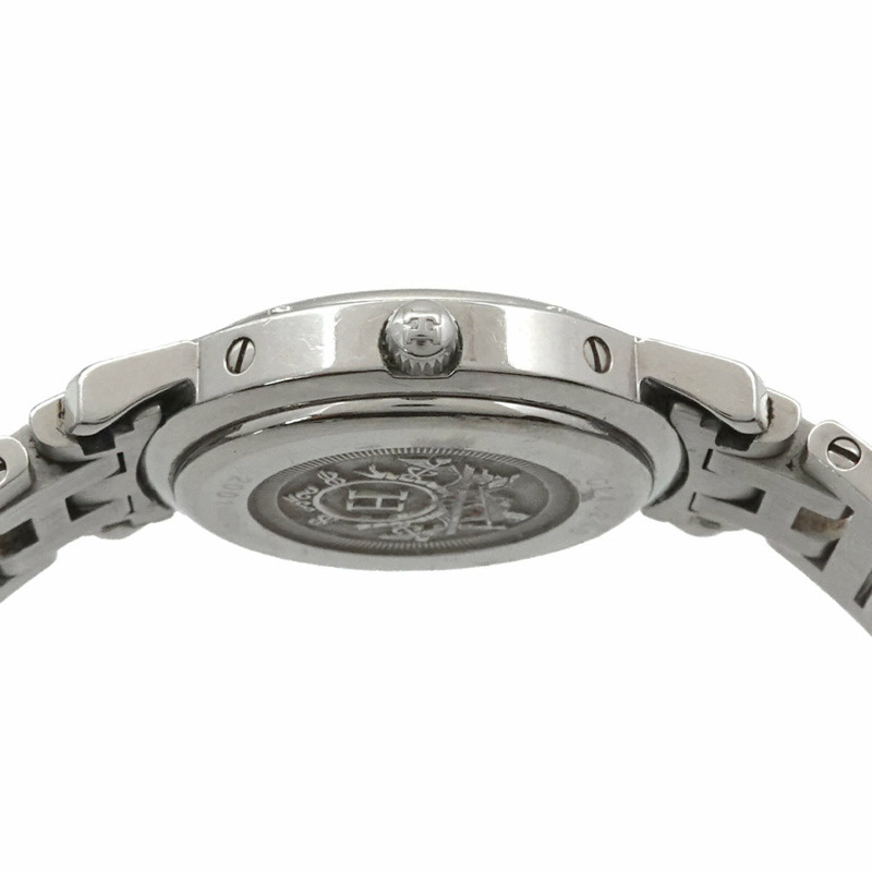 愛馬仕 Clipper CL4 210 女士腕錶，日期顯示，白色石英錶-4