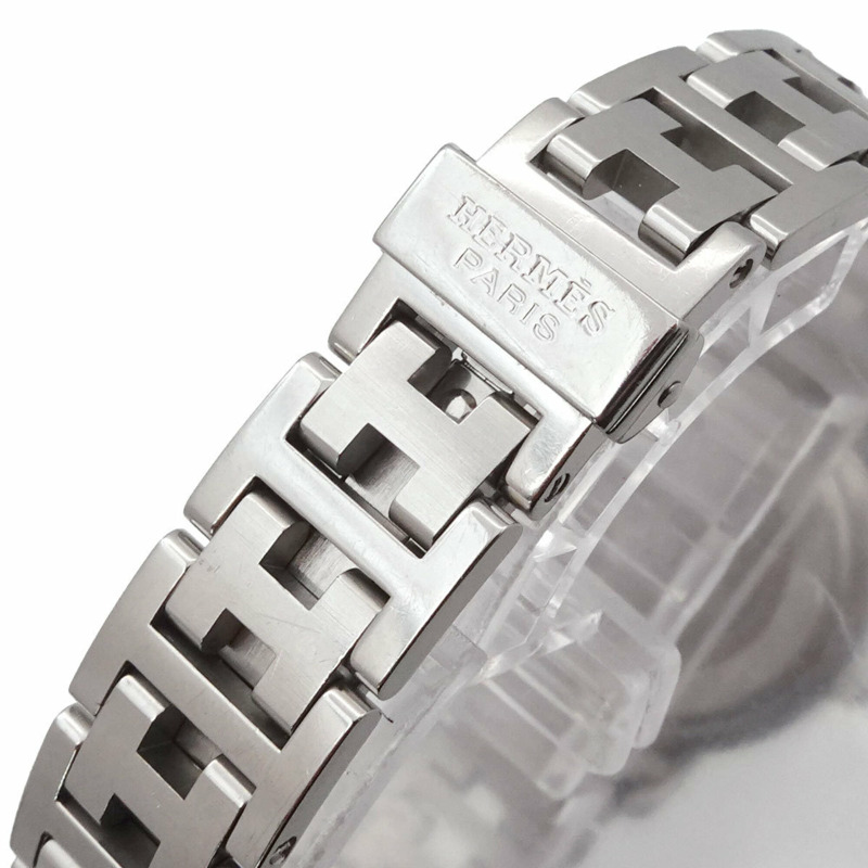 愛馬仕 Clipper CL4 210 女士腕錶，日期顯示，白色石英錶-5