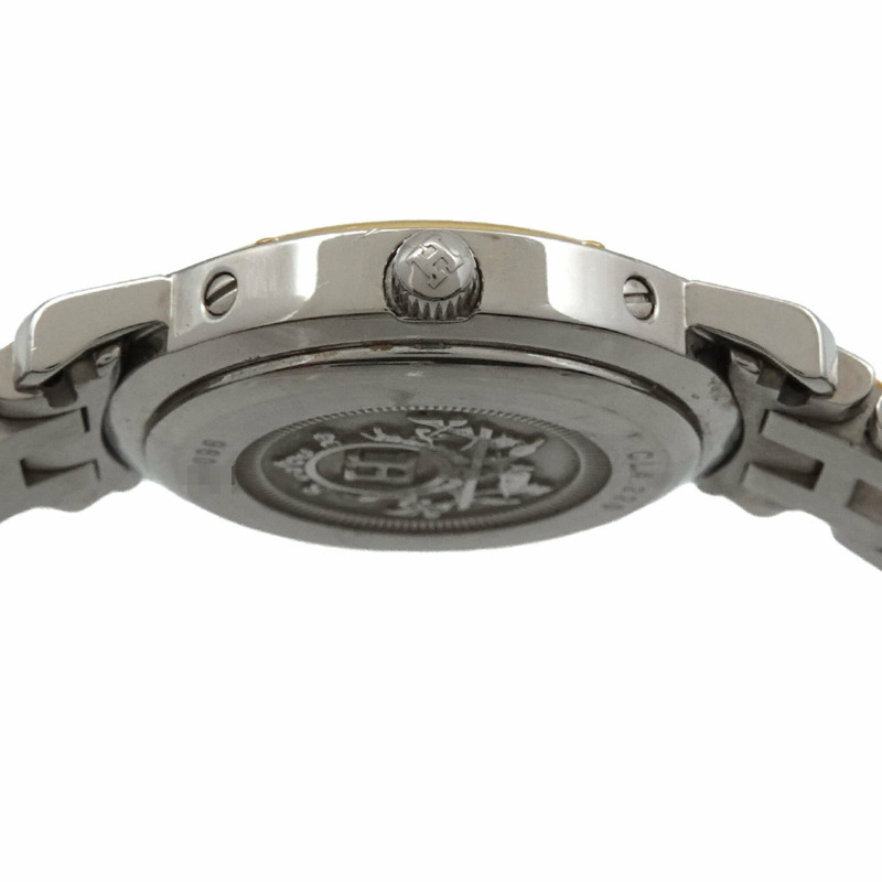 愛馬仕 CL4 220 女士腕錶，日期顯示，象牙色，石英錶-4