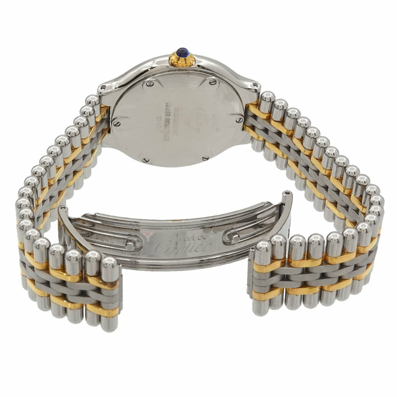 卡地亞 Must 21 Vingt-et-un SM 雙色 W10075F4 女士腕錶 銀色石英錶-3