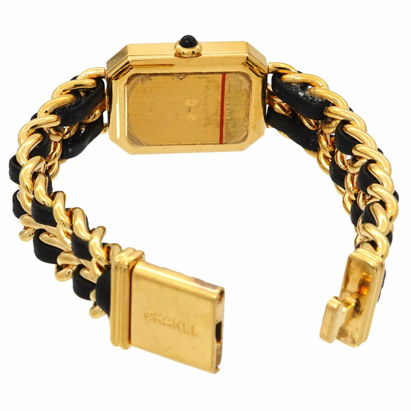 香奈兒 Premiere H0001 女士腕錶，M 碼，黑色和金色，石英機芯。-3