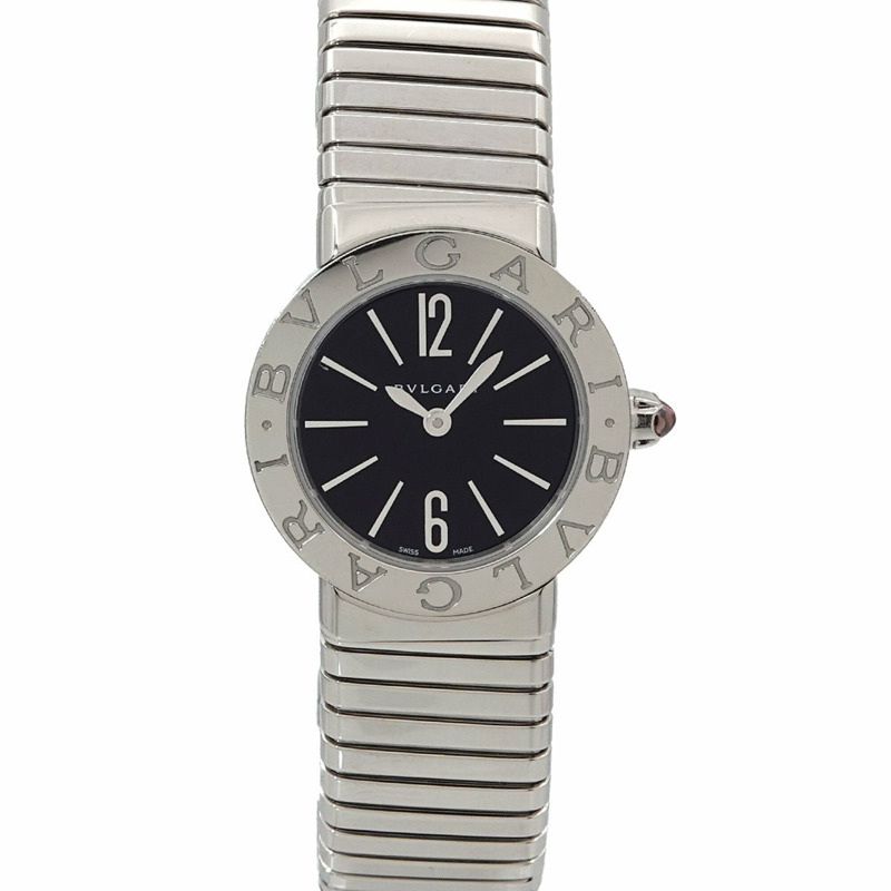 寶格麗 Tubogas BBL262TS 女士腕錶 黑色石英錶-0