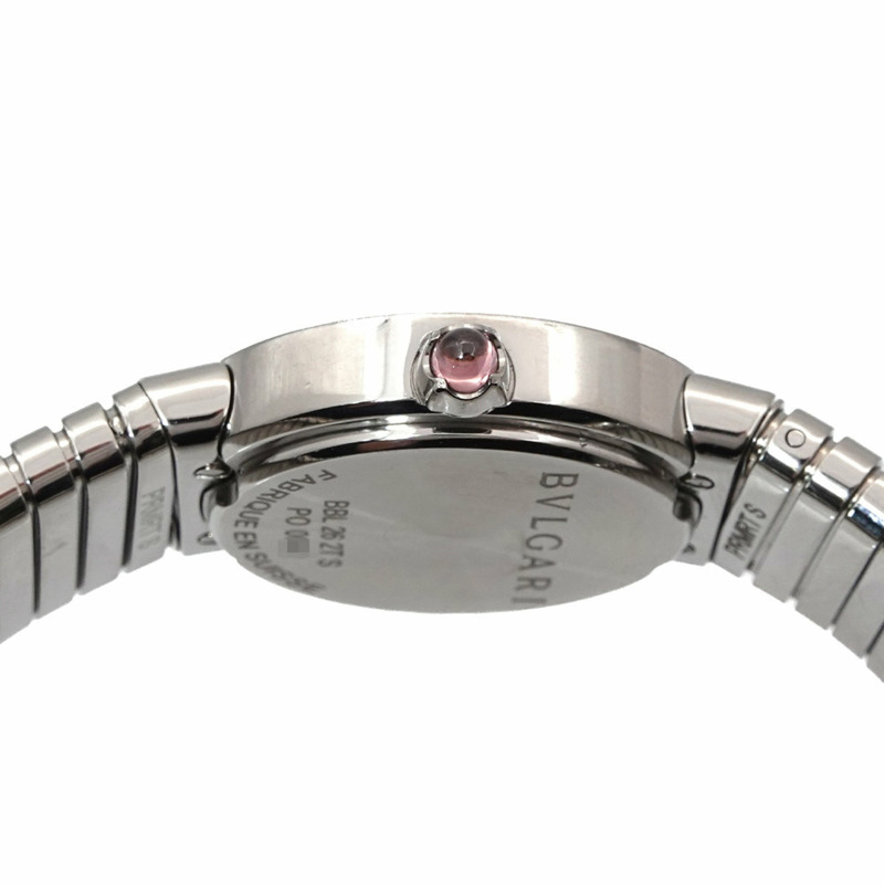 寶格麗 Tubogas BBL262TS 女士腕錶 黑色石英錶-4