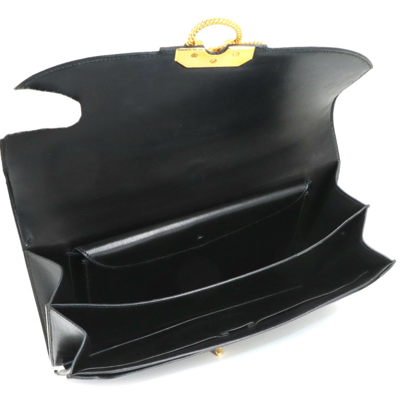 愛馬仕 Cordeliere 手提包，Box 小牛皮，黑色，〇O 印記，1985 年製造。-5