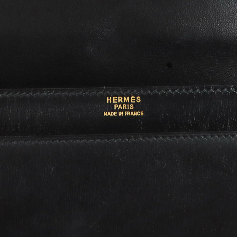 愛馬仕 Cordeliere 手提包，Box 小牛皮，黑色，〇O 印記，1985 年製造。-7