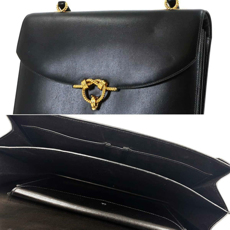 愛馬仕 Cordeliere 手提包，Box 小牛皮，黑色，〇O 印記，1985 年製造。-8