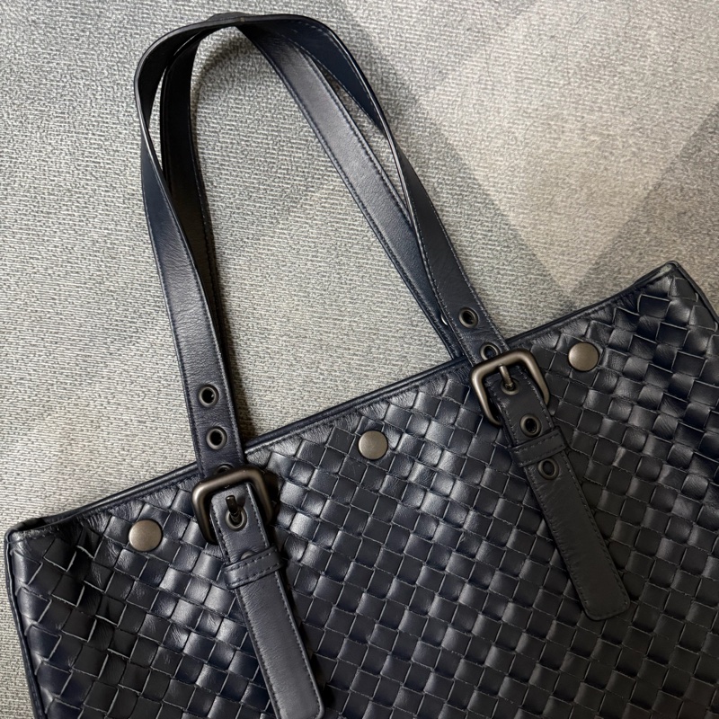 Bv藏青色手提肩背托特包-5