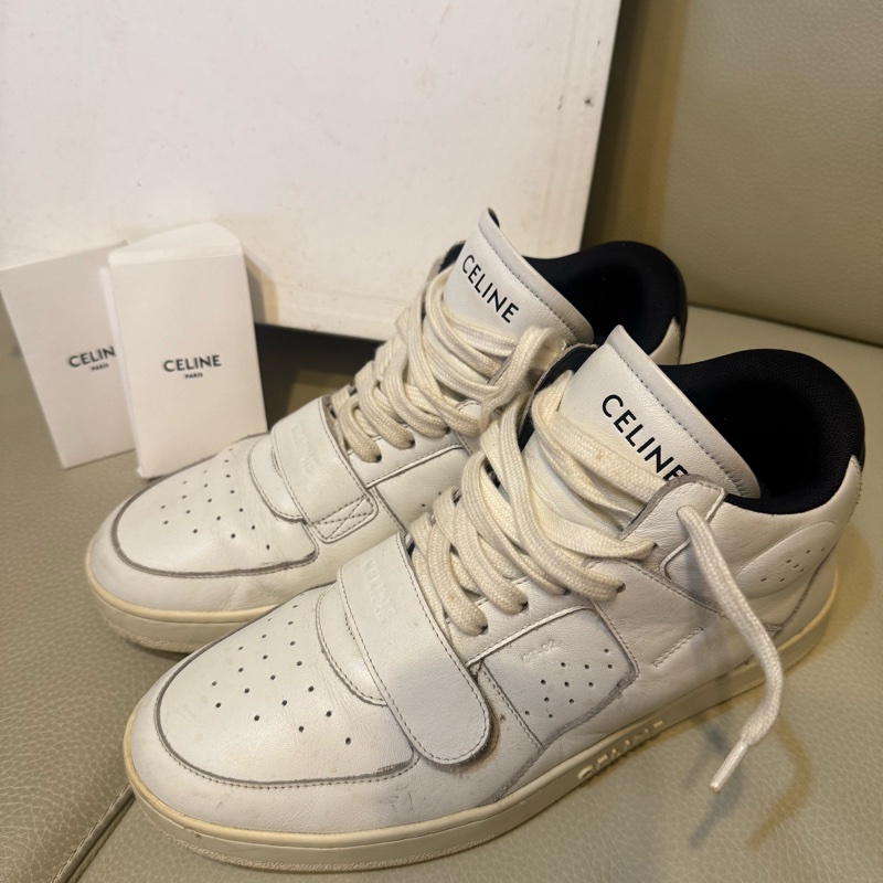 CELINE 運動鞋 24.5 有盒 布鞋 有使用痕跡 附鞋帶 黑色 全配-0