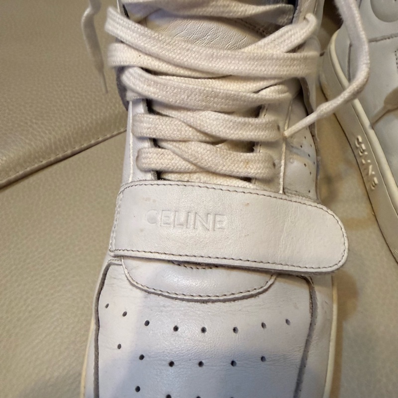 CELINE 運動鞋 24.5 有盒 布鞋 有使用痕跡 附鞋帶 黑色 全配-14