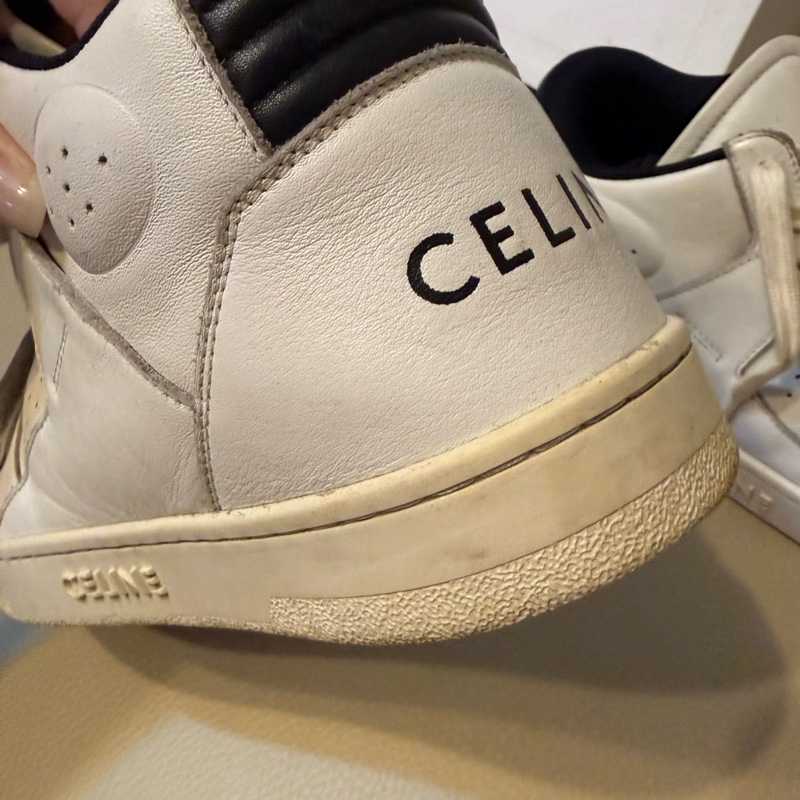 CELINE 運動鞋 24.5 有盒 布鞋 有使用痕跡 附鞋帶 黑色 全配-22