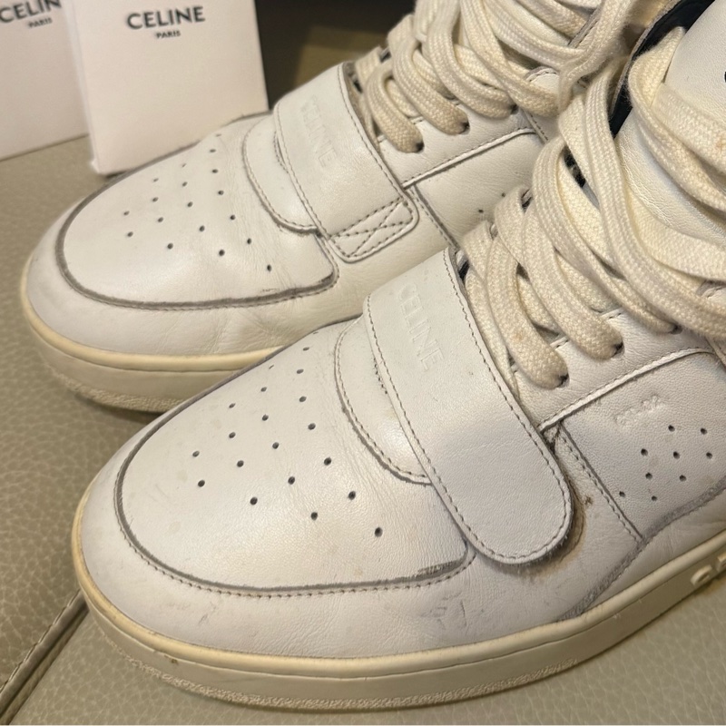 CELINE 運動鞋 24.5 有盒 布鞋 有使用痕跡 附鞋帶 黑色 全配-24