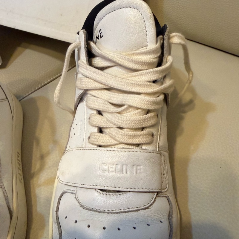 CELINE 運動鞋 24.5 有盒 布鞋 有使用痕跡 附鞋帶 黑色 全配-27