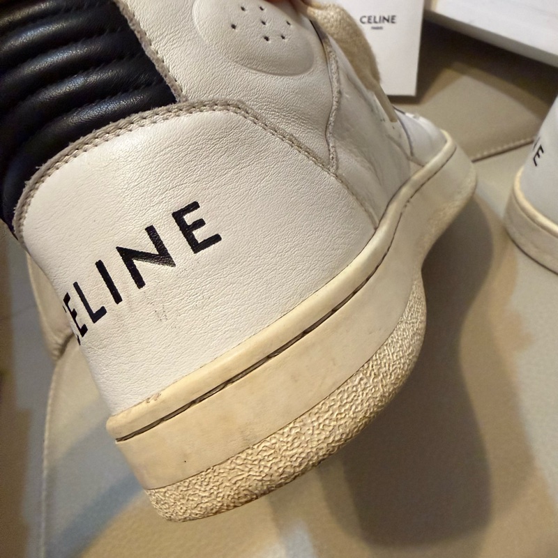 CELINE 運動鞋 24.5 有盒 布鞋 有使用痕跡 附鞋帶 黑色 全配-33