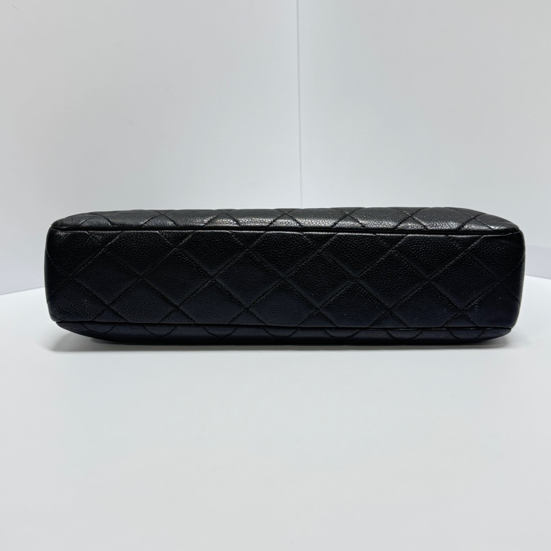 【經典超耐用🐮】Chanel 黑金 魚子醬牛皮 肩背托特包(專櫃27.3萬!)-9