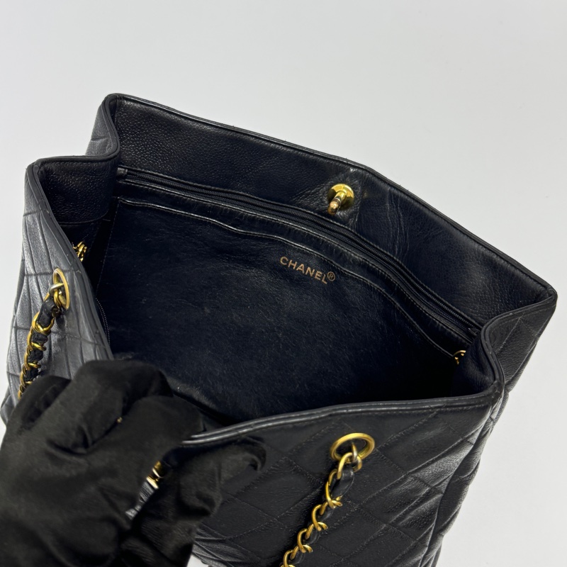 【經典超耐用🐮】Chanel 黑金 魚子醬牛皮 肩背托特包(專櫃27.3萬!)-11