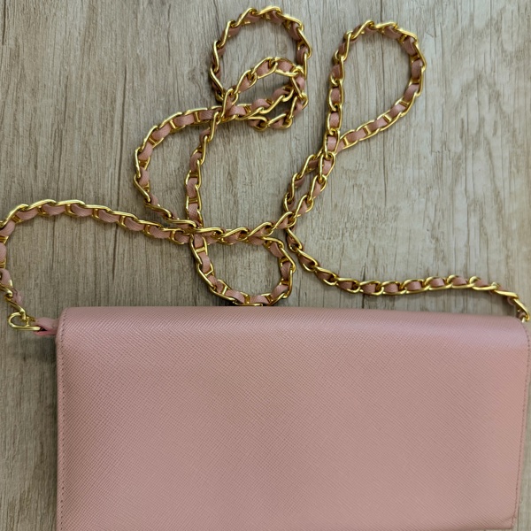Prada wallet on chain woc 長夾皮穿鏈手拿包/斜背包鏈包-6