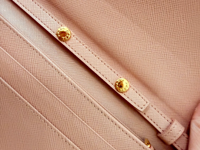 Prada wallet on chain woc 長夾皮穿鏈手拿包/斜背包鏈包-11