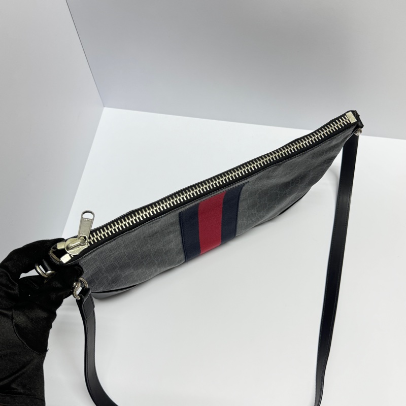 【極新🎁】 GUCCI 專櫃新款 黑老花 斜背包(專櫃83,000)-10